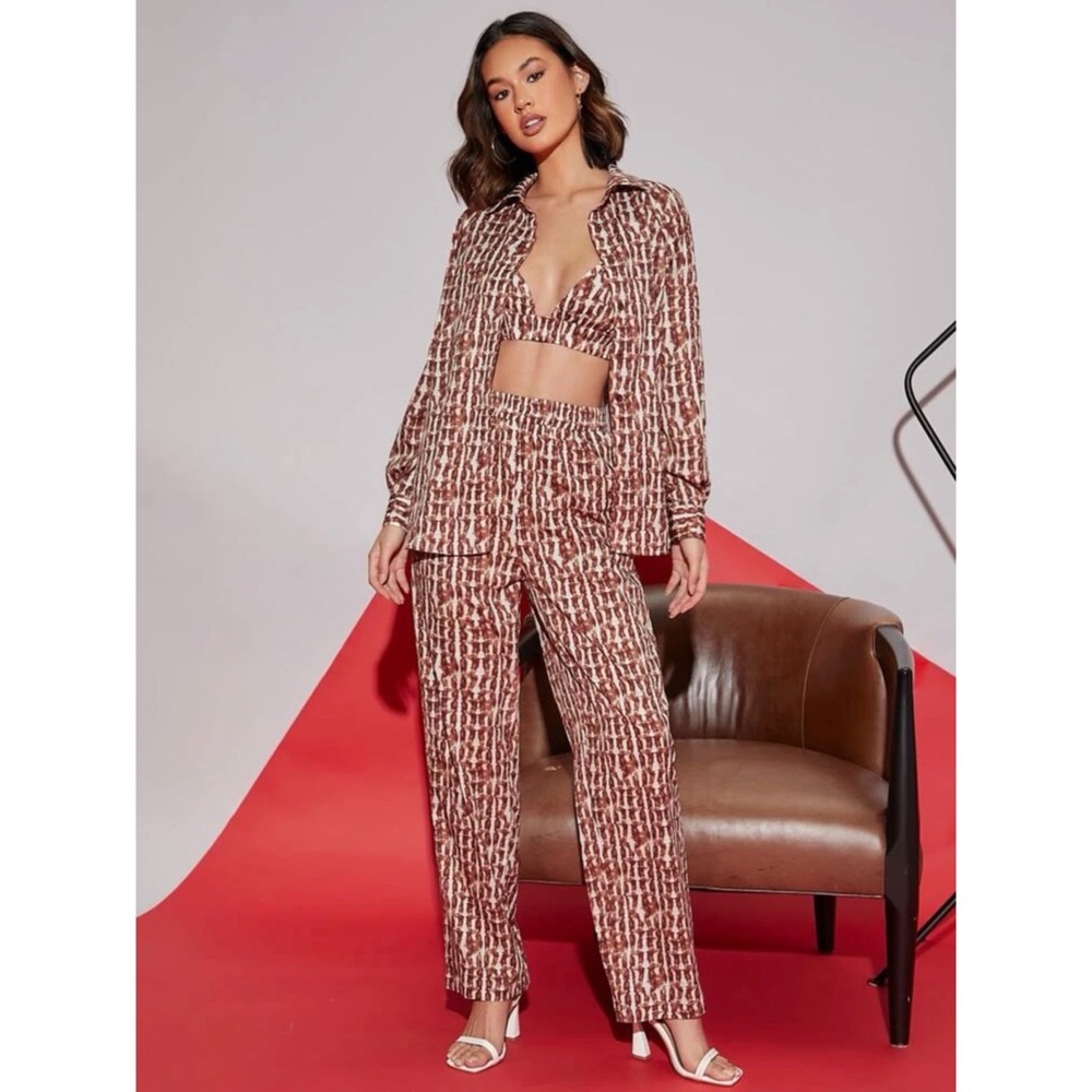 Three Piece Outfit Set SHEIN